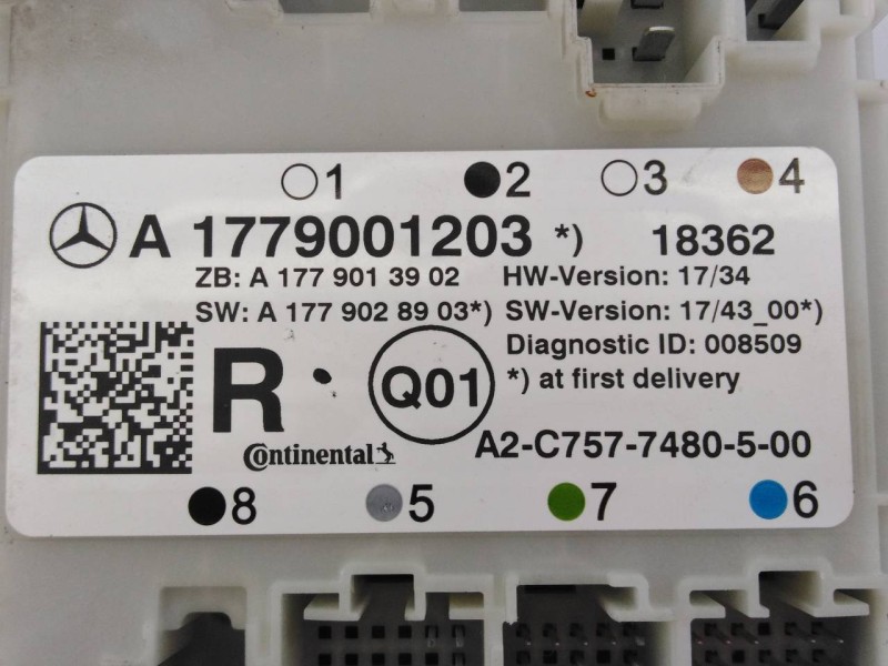 Recambio de modulo electronico para mercedes-benz clase a (bm 177) a 180 d edition 1 (177.003) referencia OEM IAM A1779001203 A1