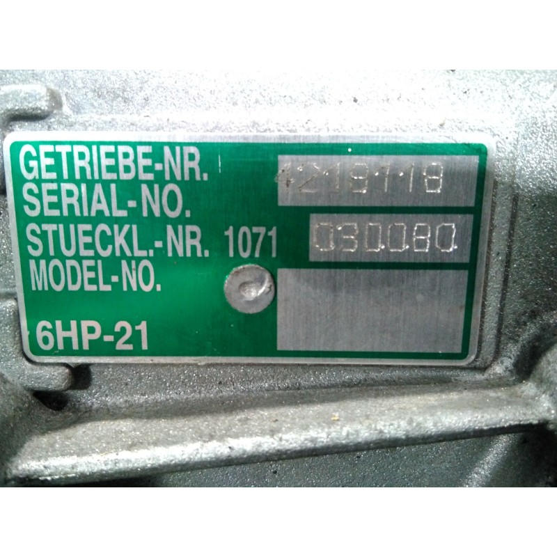 Recambio de caja cambios para bmw x1 (e84) sdrive 20d referencia OEM IAM 6HP21 030080 M1-A2-177