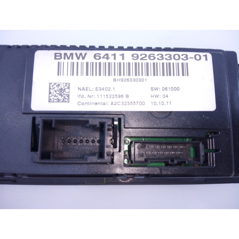 Recambio de mando climatizador para bmw x1 (e84) sdrive 20d referencia OEM IAM 6411926330301  E3-A2-29-4