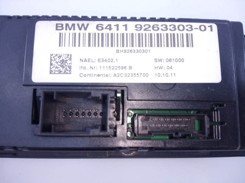 Recambio de mando climatizador para bmw x1 (e84) sdrive 20d referencia OEM IAM 6411926330301  E3-A2-29-4
