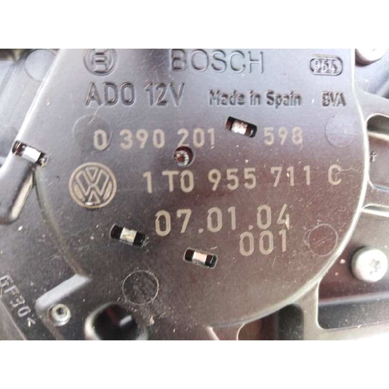 Recambio de motor limpia trasero para volkswagen touran (5t1) 1.0 tsi referencia OEM IAM 1T0955711C 0390201598 E1-B6-4-4