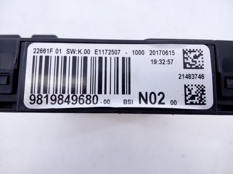 Recambio de caja reles / fusibles para citroën c-elysée shine referencia OEM IAM 9819849680  E3-B2-45-2