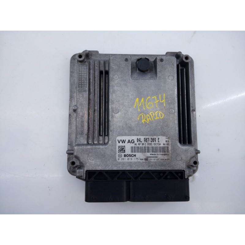 Recambio de centralita motor uce para skoda rapid active referencia OEM IAM 04L907309E 0281019175 E2-A1-10-3