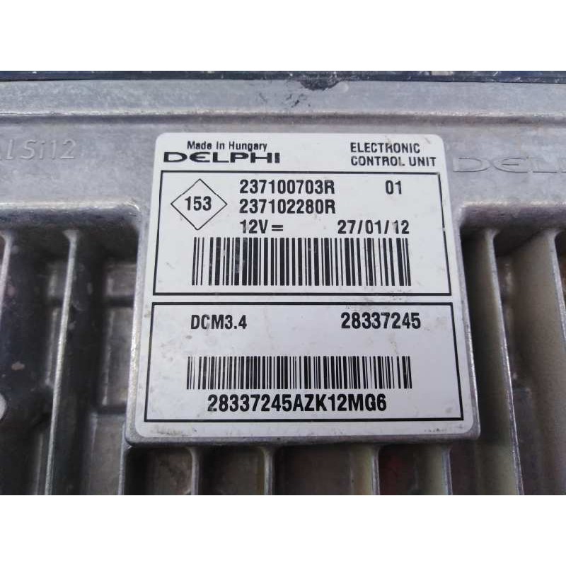 Recambio de centralita motor uce para dacia sandero laureate referencia OEM IAM 237100703R  E2-A1-6-2
