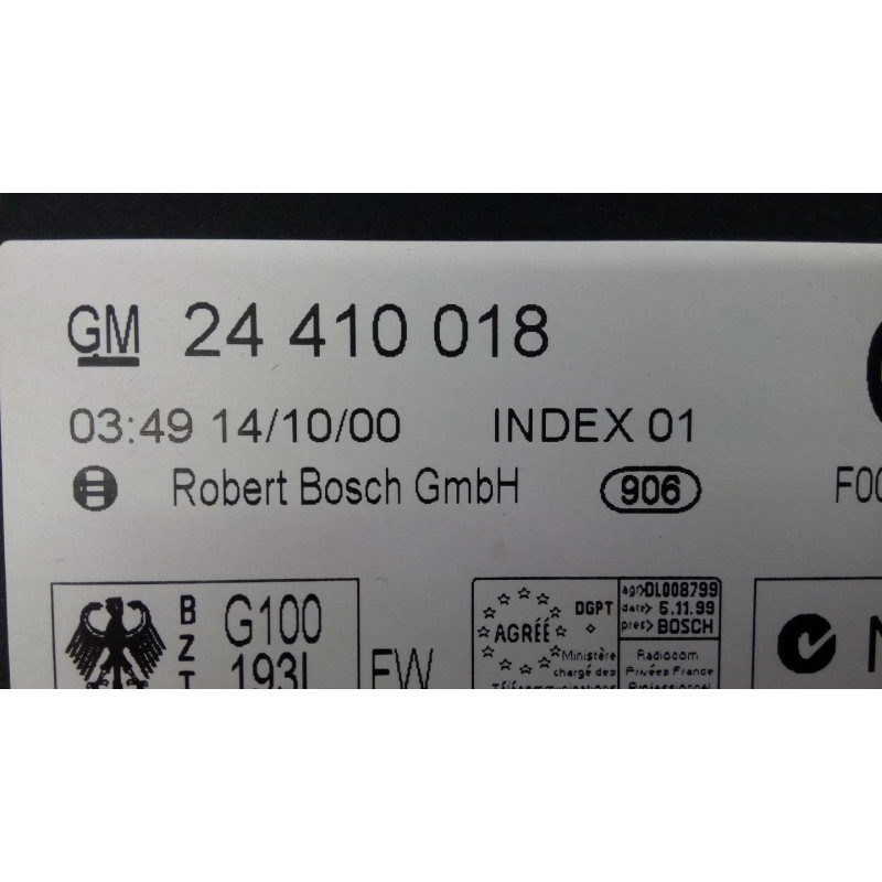 Recambio de centralita cierre para opel astra g berlina referencia OEM IAM 24410018  E3-A5-28-1