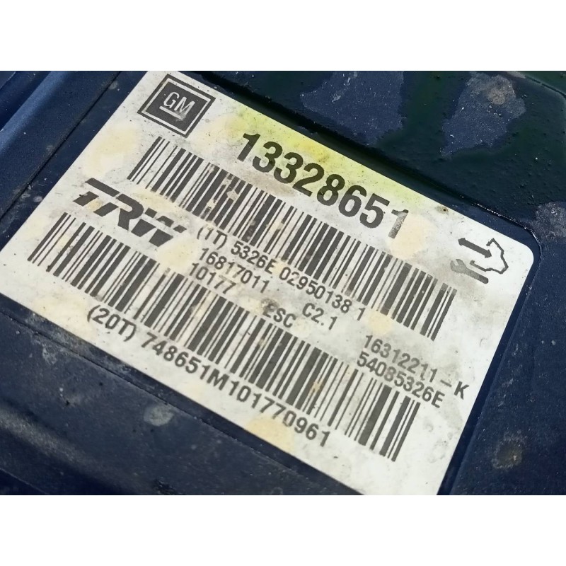 Recambio de abs para opel insignia berlina cosmo referencia OEM IAM 13327651 5326E029501381 P3-B8-22-3