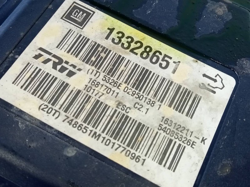 Recambio de abs para opel insignia berlina cosmo referencia OEM IAM 13327651 5326E029501381 P3-B8-22-3