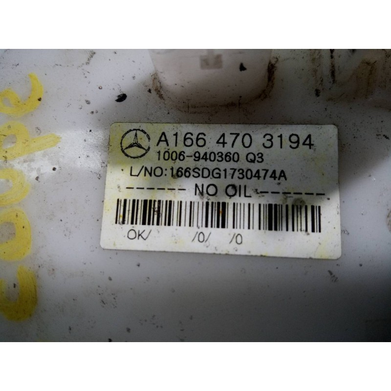 Recambio de aforador para mercedes-benz clase gle coupe (w292) gle 350 d (292.324) referencia OEM IAM A1664703194  P3-A6-13-3