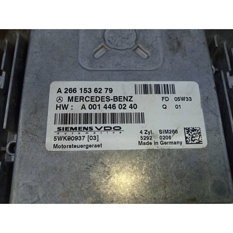 Recambio de centralita motor uce para mercedes-benz clase a (w169) a 170 (169.032) referencia OEM IAM A2661536279 A0014460240 E3