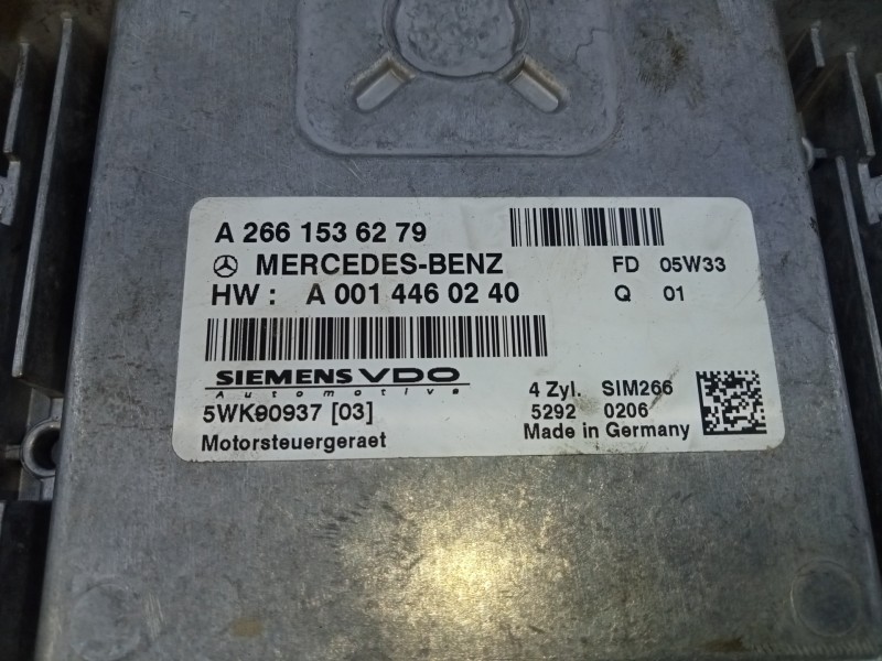 Recambio de centralita motor uce para mercedes-benz clase a (w169) a 170 (169.032) referencia OEM IAM A2661536279 A0014460240 E3