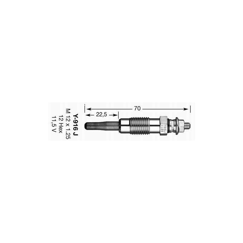 Recambio de calentadores para universal calentadores ngk 5906 y-916j referencia OEM IAM Y916J NUEVO T1-4-B4-3