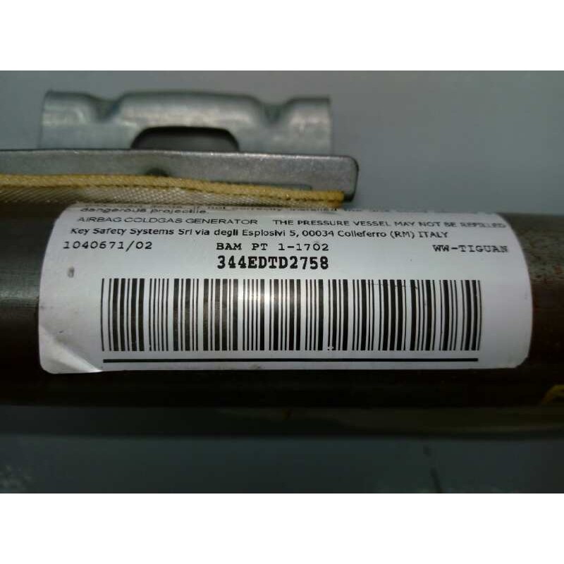 Recambio de airbag cortina delantero derecho para volkswagen tiguan (5n2) advance bluemotion referencia OEM IAM 344EDTD2758  E1-