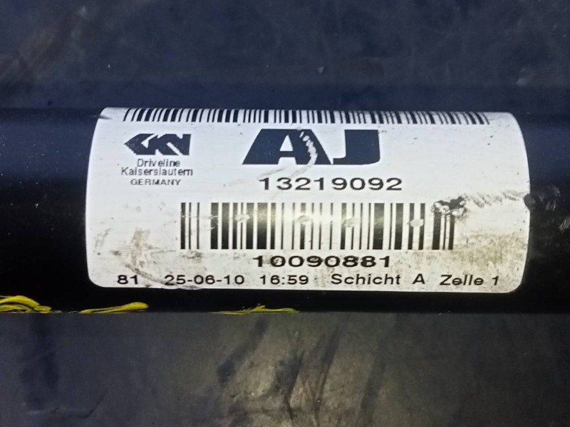 Recambio de transmision delantera izquierda para opel insignia berlina cosmo referencia OEM IAM 13219092 10090881 P1-B6-37