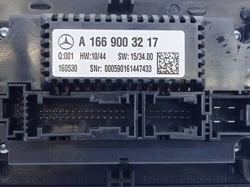Recambio de mando climatizador para mercedes-benz clase gle coupe (w292) gle 350 d (292.324) referencia OEM IAM A16690003217  E3