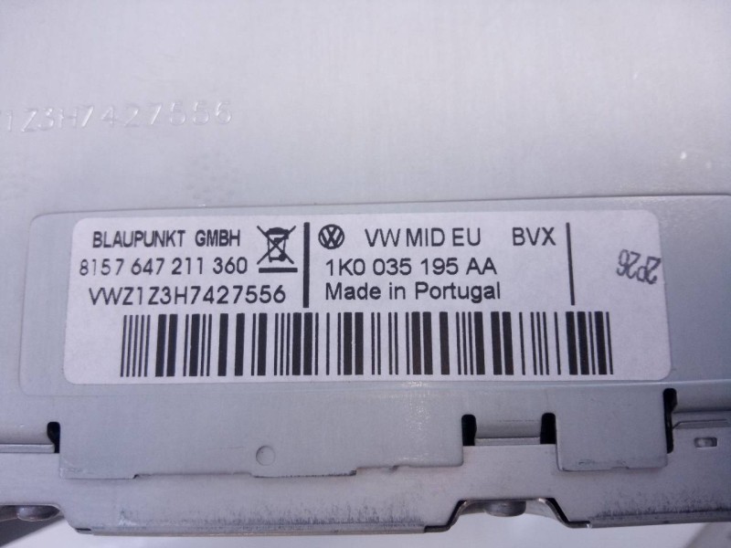 Recambio de sistema audio / radio cd para volkswagen tiguan (5n2) sport 4motion bluemotion referencia OEM IAM 1K0035195AA  E2-A1