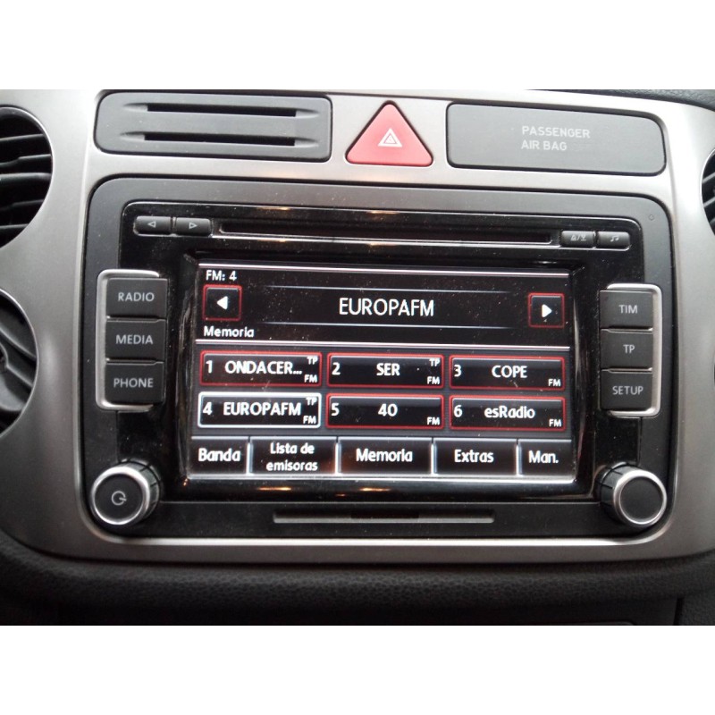 Recambio de sistema audio / radio cd para volkswagen tiguan (5n2) sport 4motion bluemotion referencia OEM IAM 1K0035195AA  E2-A1