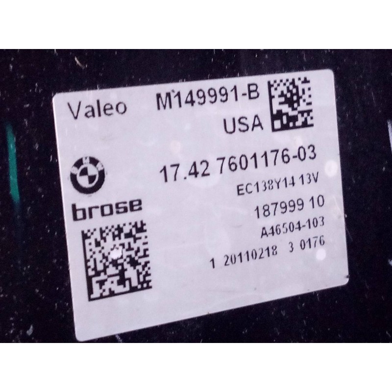 Recambio de electroventilador para bmw x3 (f25) xdrive referencia OEM IAM 1742760117603 18799910 P2-B8-24