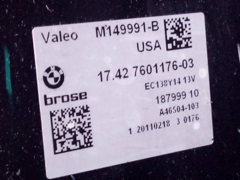 Recambio de electroventilador para bmw x3 (f25) xdrive referencia OEM IAM 1742760117603 18799910 P2-B8-24