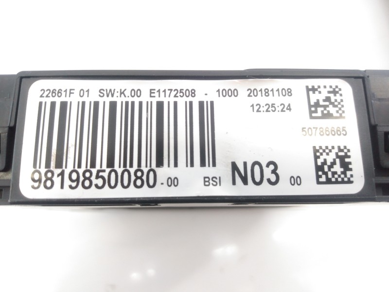 Recambio de caja reles / fusibles para peugeot 208 (p2) allure referencia OEM IAM 9879850080  E3-B2-45-2