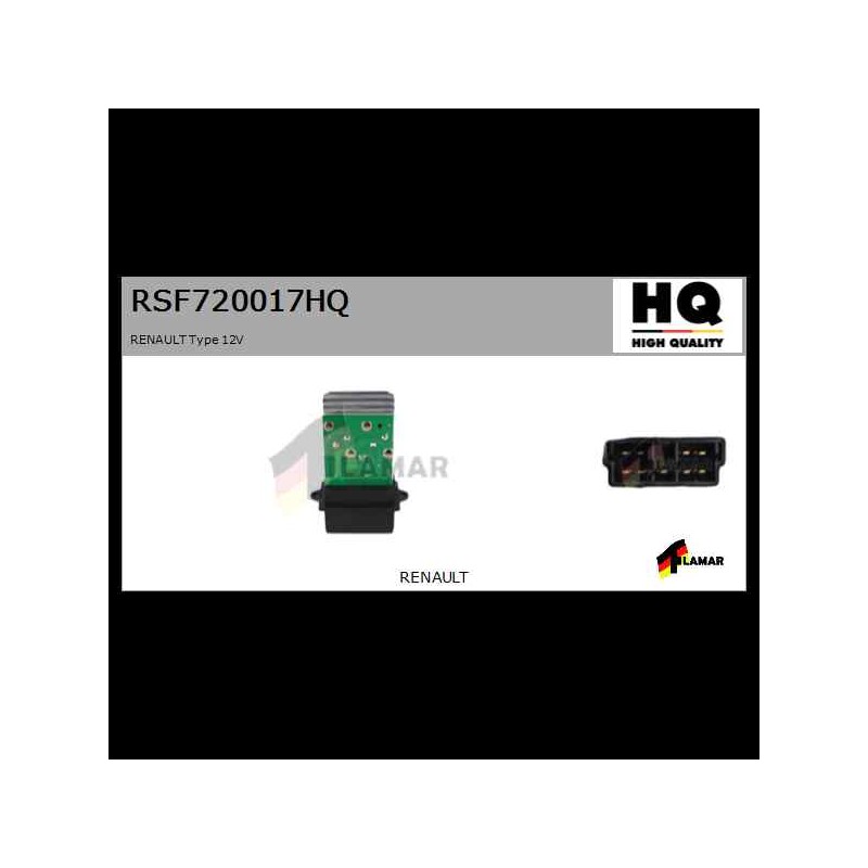 Recambio de resistencia calefaccion para renault megane i fase 2 classic (la..) referencia OEM IAM RSF720017HQ NUEVO T2-1-B4-4