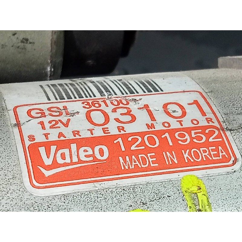 Recambio de motor arranque para kia rio concept referencia OEM IAM 3610003101  P3-A10-29-1