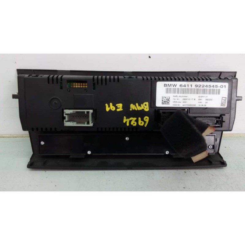 Recambio de mando climatizador para bmw serie 3 touring (e91) 320i referencia OEM IAM 922454501 09001017B E3-A2-39-3