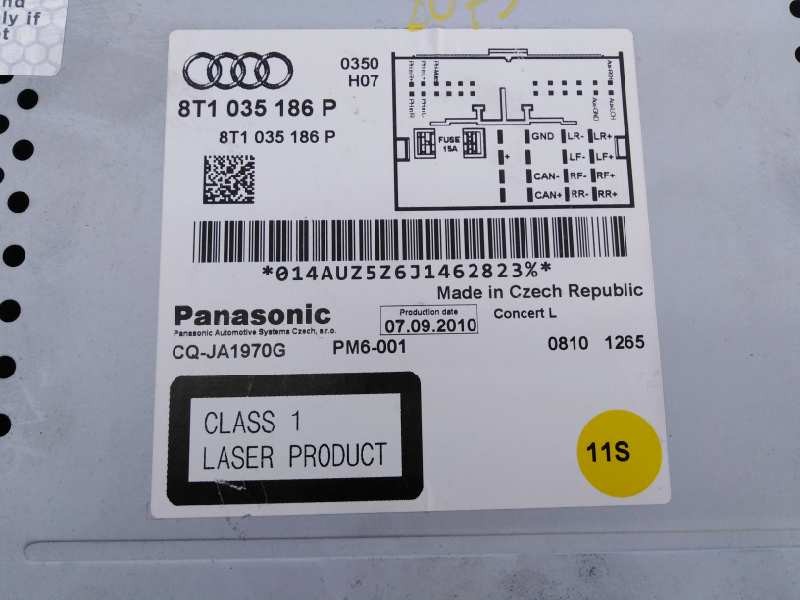 Recambio de sistema audio / radio cd para audi a4 avant (8k5) (2008) básico referencia OEM IAM 8T1057186P 8T0919603F E2-A1-4-1