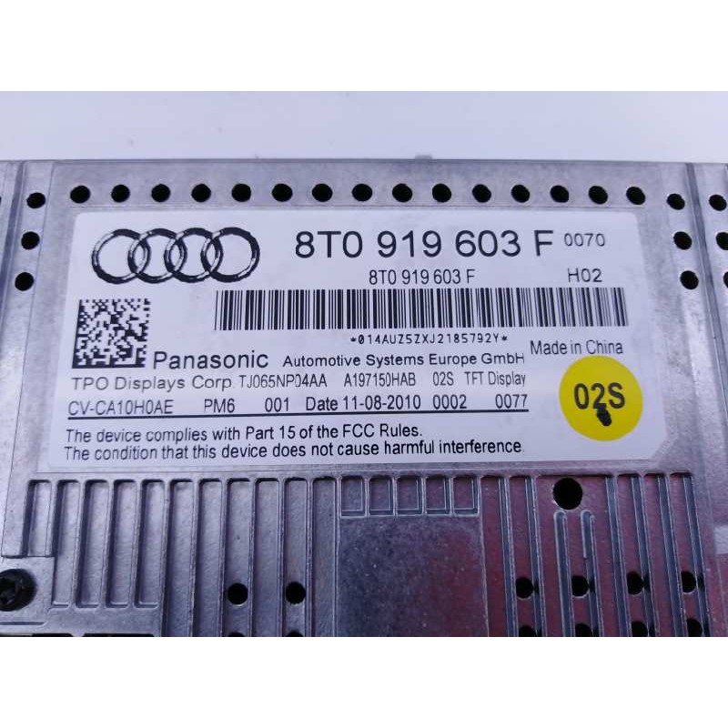 Recambio de sistema audio / radio cd para audi a4 avant (8k5) (2008) básico referencia OEM IAM 8T1057186P 8T0919603F E2-A1-4-1