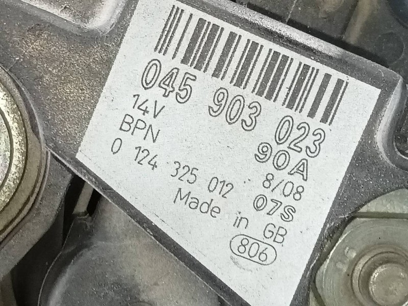 Recambio de alternador para seat ibiza (6l1) ecomotive referencia OEM IAM 045903023 012325012 P3-A4-28-2