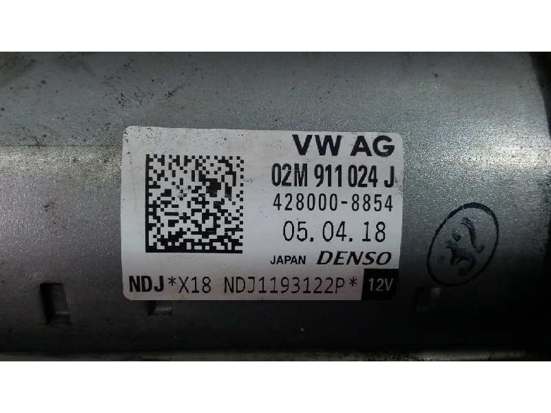 Recambio de motor arranque para audi a1 sportback (8xf) attracted referencia OEM IAM 02M911024J  P3-A7-28-1