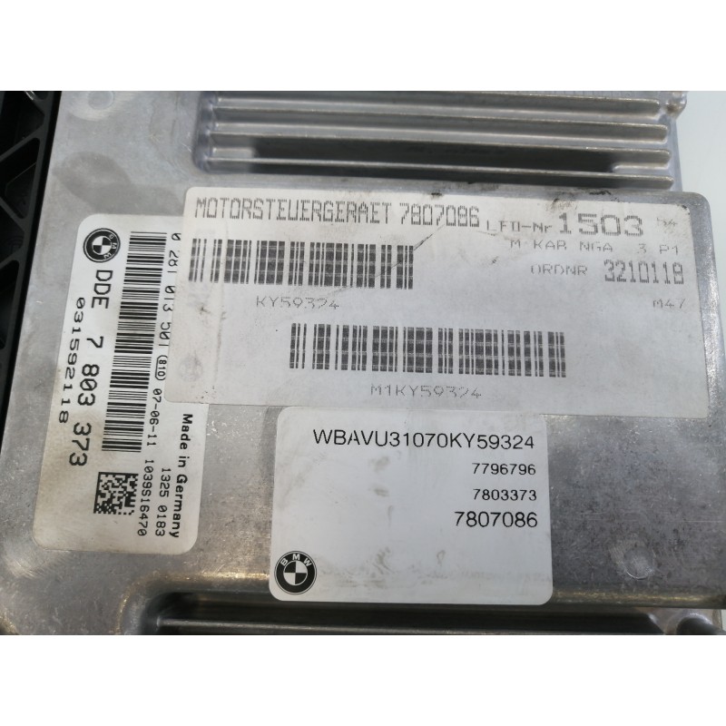 Recambio de centralita motor uce para bmw serie 3 touring (e91) 318d referencia OEM IAM 031592118 7807086 E3-A3-8-4
