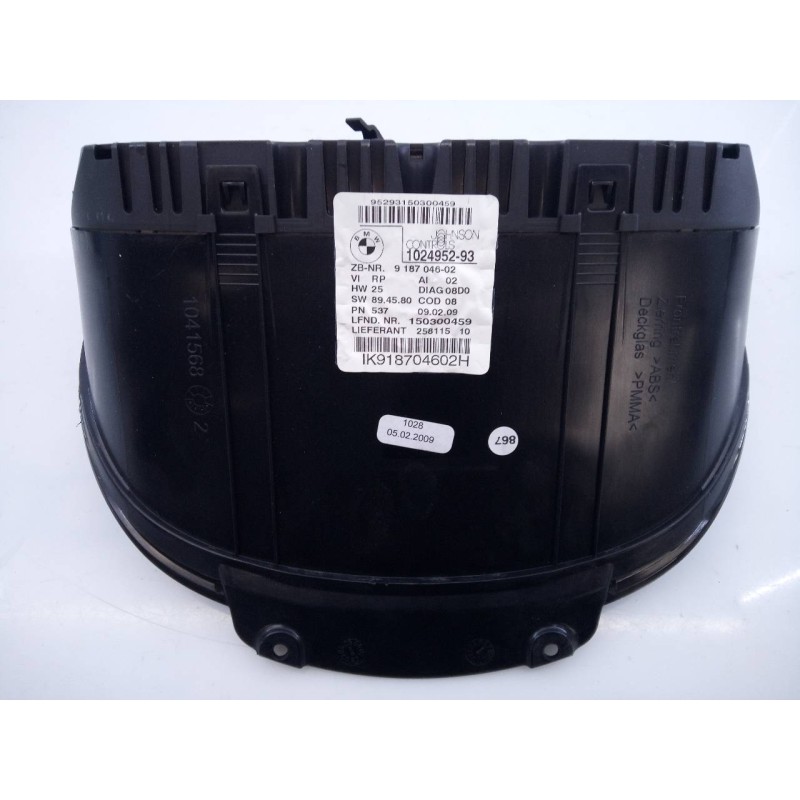 Recambio de cuadro instrumentos para bmw serie 1 berlina (e81/e87) 118d limited sport edition referencia OEM IAM 918704602  E3-A