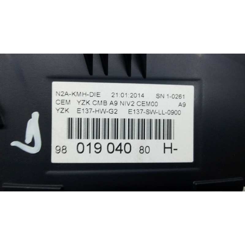 Recambio de cuadro instrumentos para peugeot 208 access referencia OEM IAM 9801904080 1610826880 E3-B2-43-3