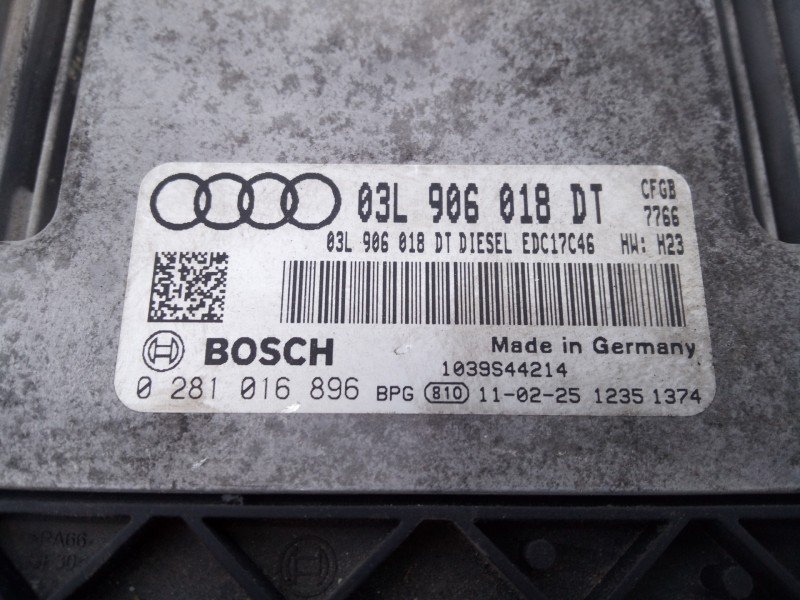 Recambio de centralita motor uce para audi tt (8j3/8j9) 2.0 tdi quattro coupe referencia OEM IAM 03L906018DT 0281016896 E2-A1-25