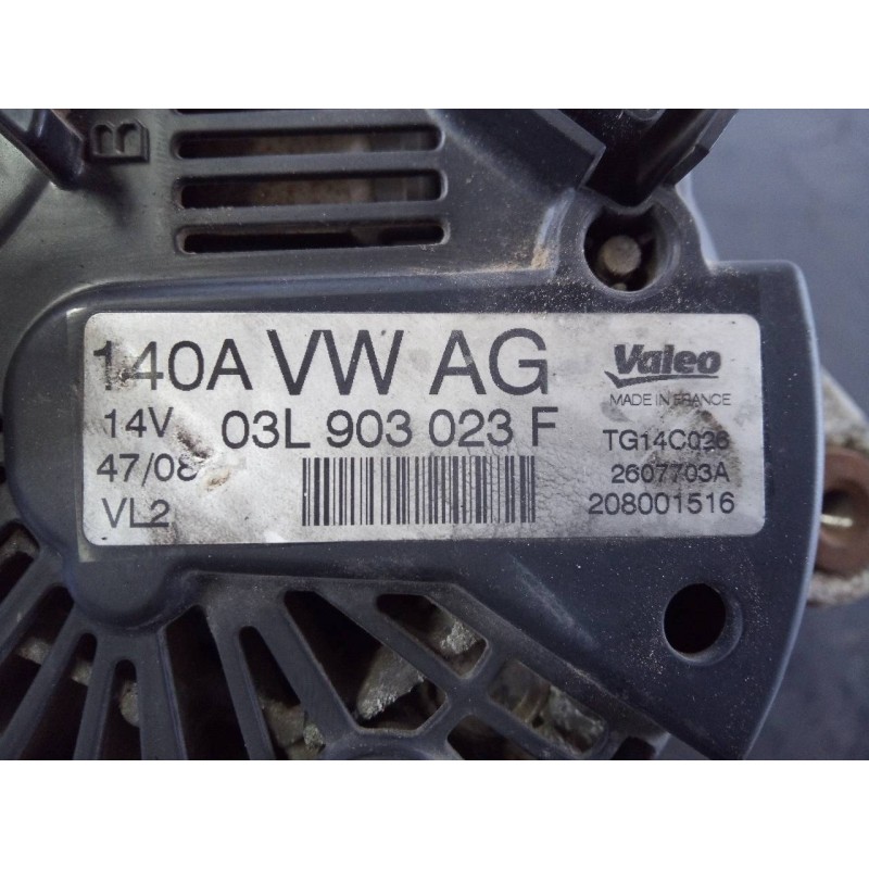 Recambio de alternador para volkswagen golf vi (5k1) cosmo referencia OEM IAM 03L903023F  P3-B5-24-2