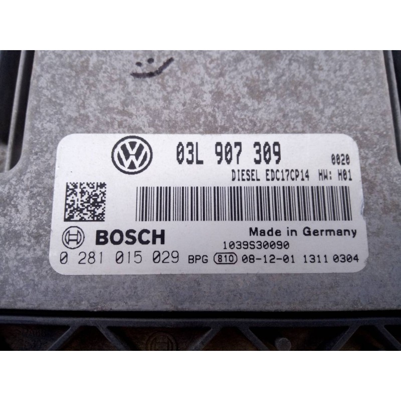Recambio de centralita motor uce para volkswagen golf vi (5k1) cosmo referencia OEM IAM 03L907309 0281015029 E2-A1-19-2