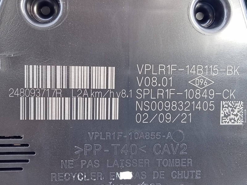 Recambio de cuadro instrumentos para dacia sandero iii stepaway referencia OEM IAM 248093717R  E2-A1-38-4