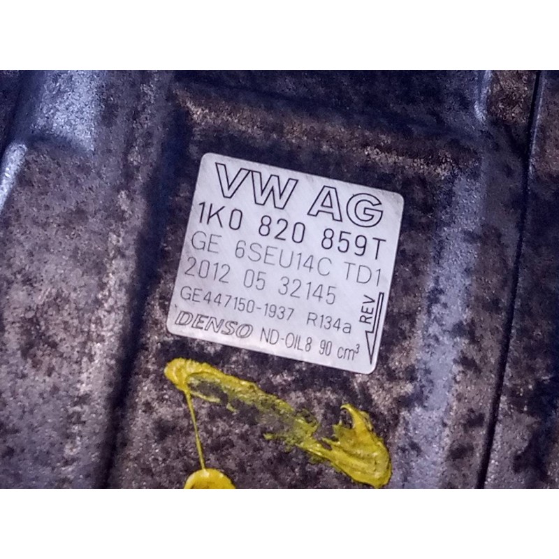 Recambio de compresor aire acondicionado para volkswagen polo (6r1) advance referencia OEM IAM 1K0820859T  P3-A1-32-3