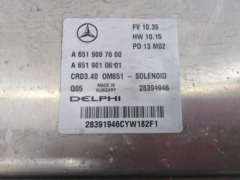 Recambio de centralita motor uce para mercedes-benz clase a (w176) a 180 cdi blueefficiency (176.000) referencia OEM IAM A651900