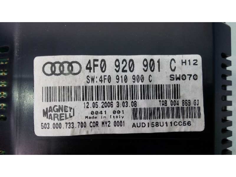 Recambio de cuadro instrumentos para audi a6 avant (4f5) 2.0 tdi referencia OEM IAM 4F0920901C  E2-A1-18-7