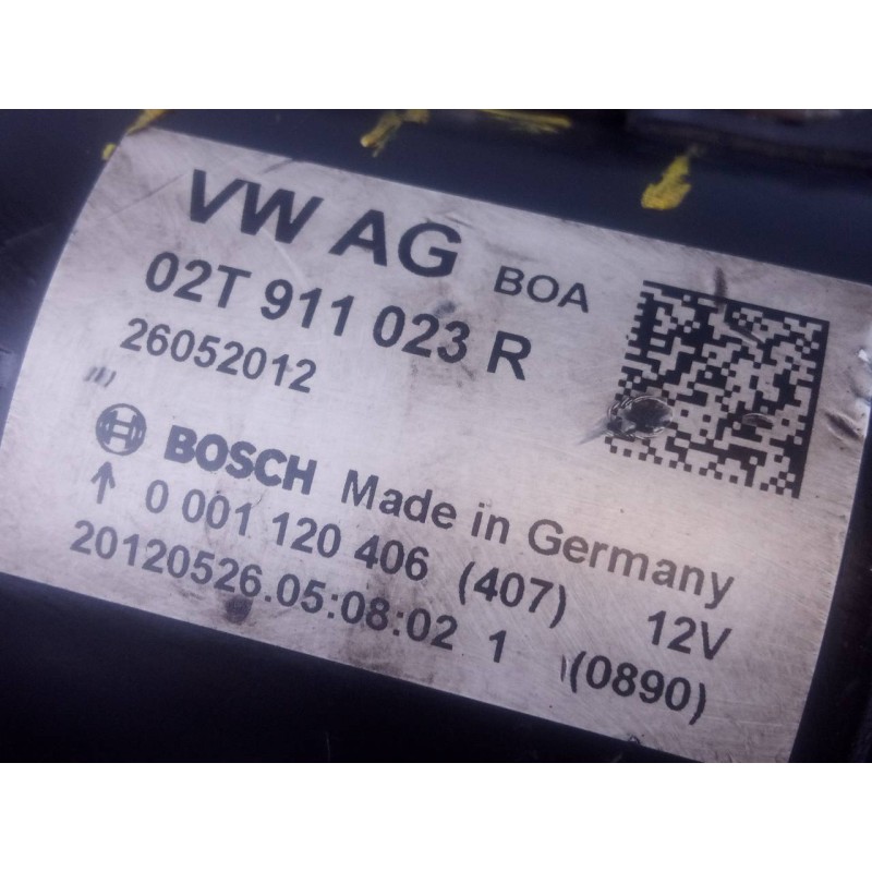 Recambio de motor arranque para volkswagen polo (6r1) advance referencia OEM IAM 02T911023R 0001120406 P3-A10-32-3