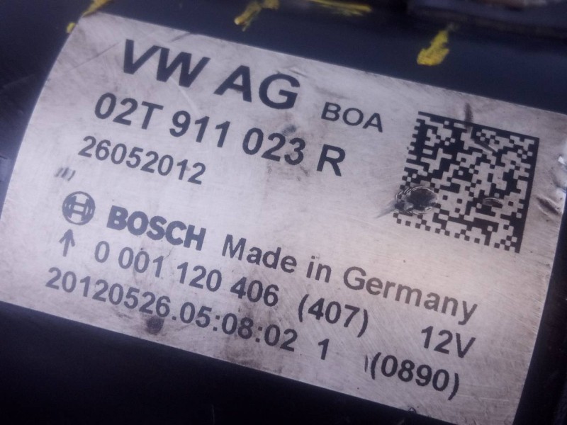 Recambio de motor arranque para volkswagen polo (6r1) advance referencia OEM IAM 02T911023R 0001120406 P3-A10-32-3