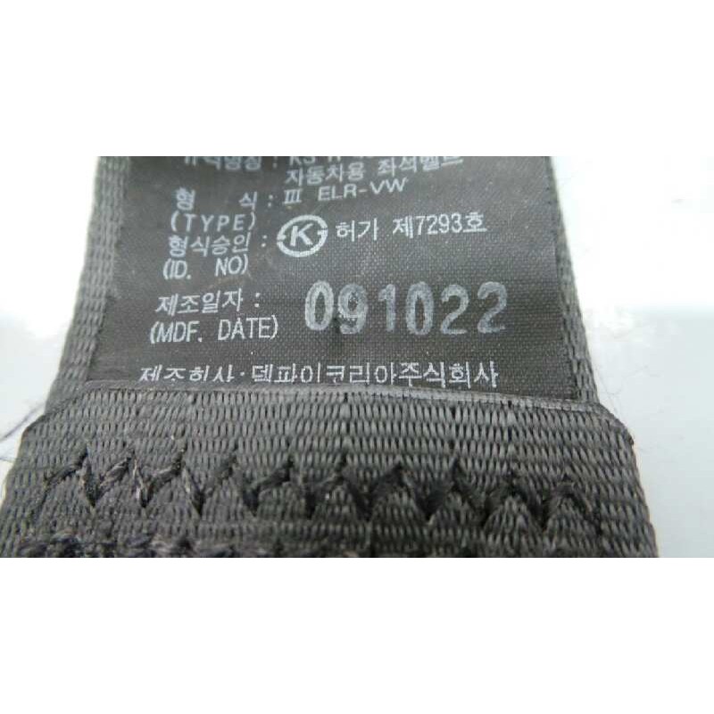 Recambio de cinturon seguridad trasero derecho para kia soul drive referencia OEM IAM 898102K000  E2-B5-60-1