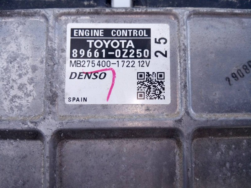 Recambio de centralita motor uce para toyota auris hybrid advance referencia OEM IAM 896610Z250 MB2754001722 E3-B2-19-2