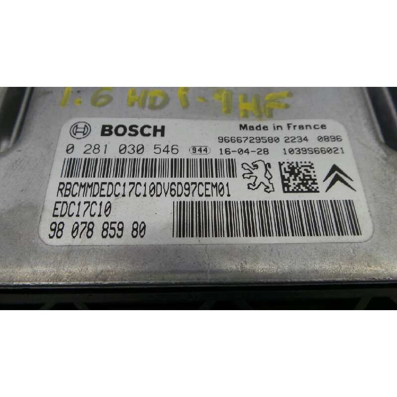 Recambio de centralita motor uce para citroën berlingo station wagon seduction referencia OEM IAM 9807885980 0281030546 E3-B2-24