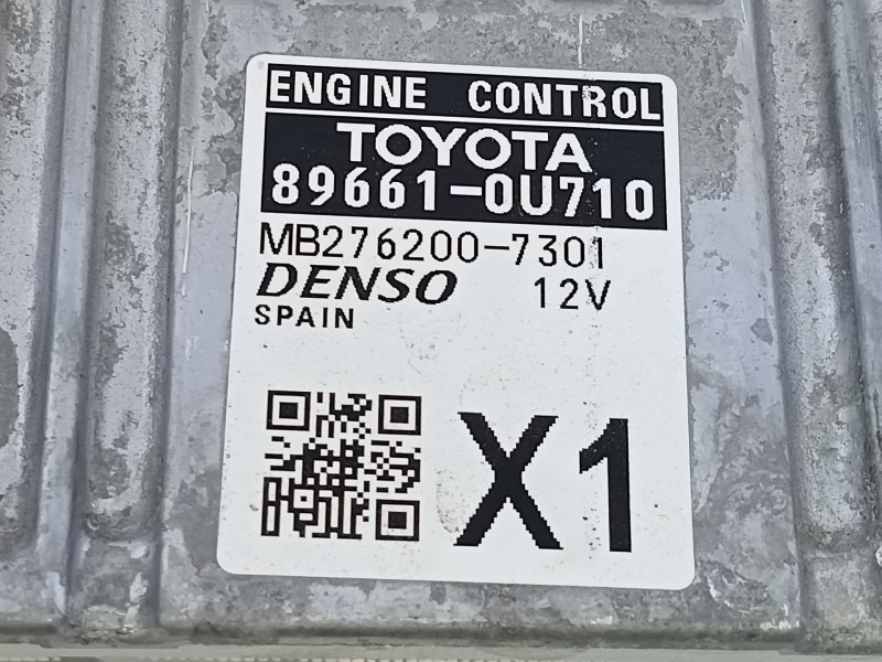 Recambio de centralita motor uce para toyota yaris hybrid active referencia OEM IAM 896610U710 MB2762007301 E3-B2-18-4