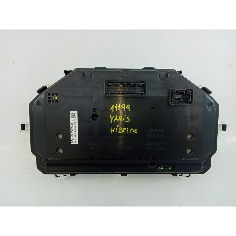 Recambio de cuadro instrumentos para toyota yaris hybrid active referencia OEM IAM 83800F54414 MB1575906810 E3-B2-18-4