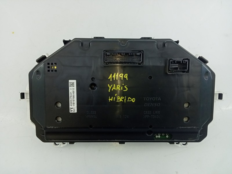 Recambio de cuadro instrumentos para toyota yaris hybrid active referencia OEM IAM 83800F54414 MB1575906810 E3-B2-18-4