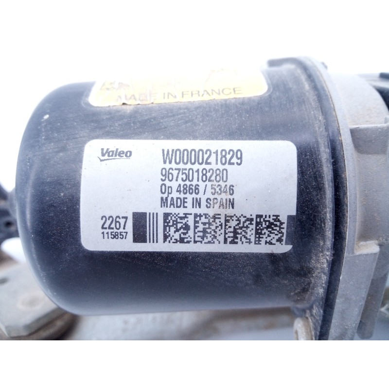 Recambio de motor limpia delantero para citroën c-elysée shine referencia OEM IAM 9675018280 W000021829 E1-A4-32-1