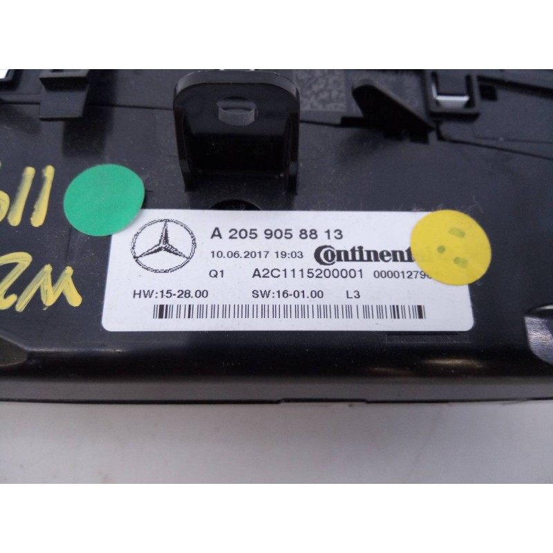 Recambio de mando climatizador para mercedes-benz clase c (w205) lim. c 220 bluetec / d (205.004) referencia OEM IAM A2059058813